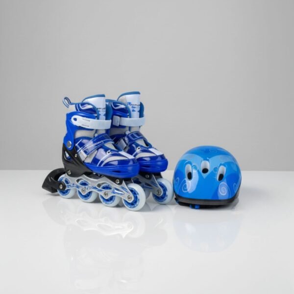 1 Set Completo de Patines Ajustables para Niños y Niñas