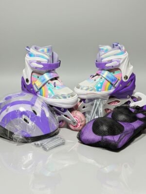 Set Completo de Patines Ajustables para Niños y Niñas