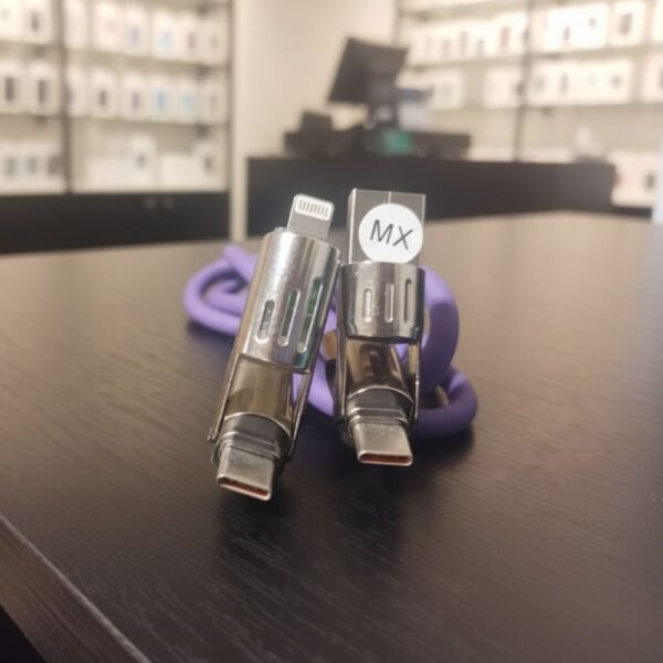 Cable de Carga Ultra Reforzado de 1 Metro (Lightning/Micro USB/Tipo C)