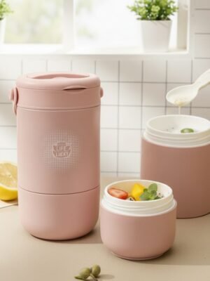 Portacomida isotérmico de 2 Niveles