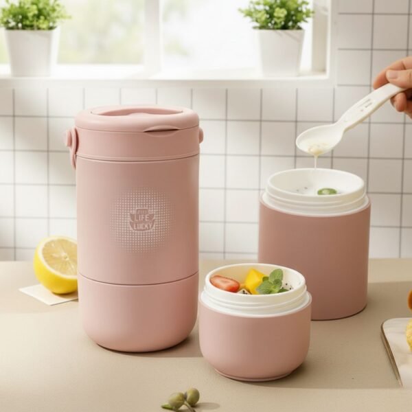 Portacomida isotérmico de 2 Niveles